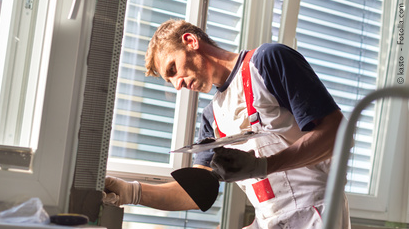 Stahlzargen verfüllen