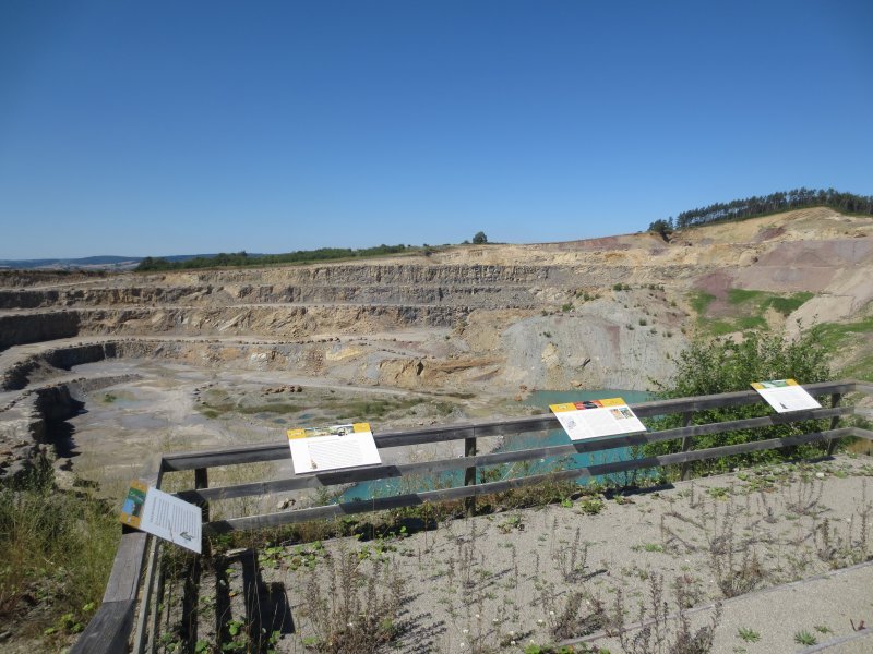 Besucherplatform im Steinbruch Otterbein